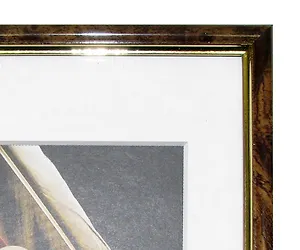 Фоторамка пластик 21*30 тем.орех мрамор, Мир рамок