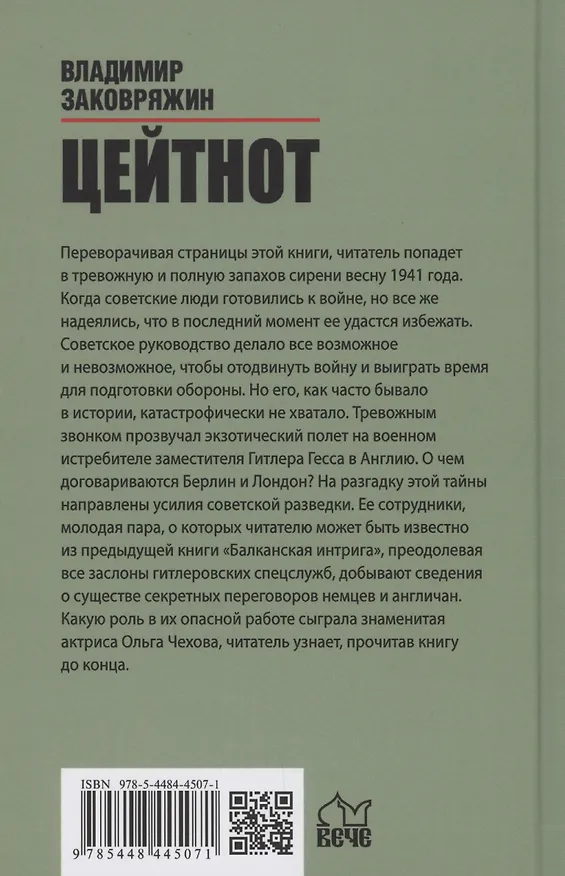 Книга Цейтнот (Владимир Заковряжин) — 2