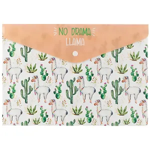 Папка-конверт А4 на кнопке "Лама"