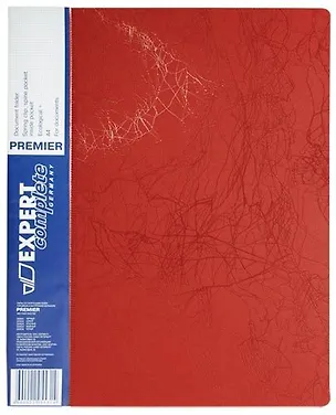 Папка А4 Премьер пруж.скоросшив.Expert Complete Premier красная до 180л. 342185