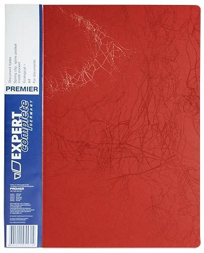 Папка А4 Премьер пруж.скоросшив.Expert Complete Premier красная до 180л. 342185 — 1