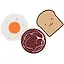 Набор подставок под кружку Happy Breakfast (силикон) (3 шт) — 2747376 — 2