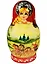 Матрешка 5 предм. "Узор", арт. С-6 (348) — 2554899 — 2