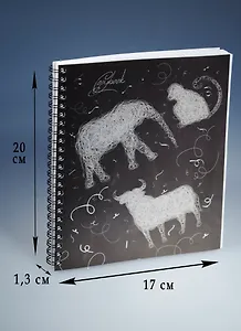 Тетрадь в клетку Unnika, "Зарисовки", 96 листов, в ассортименте