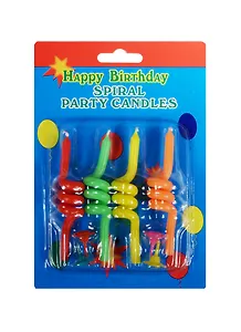 Набор свечей для торта 4шт. Спираль (H-9 см) (673613)