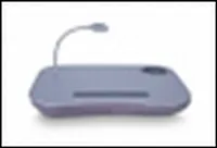 Столик для ноутбука с подушкой и подсветкой Серый (160177)