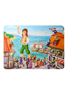 Пазл мягк. MAXI PUZZLE Путешествие Гулливера Лилипутия Корабли (01107) (24 эл.) (300х215мм) (В гостях у сказки) (3+) (упаковка)
