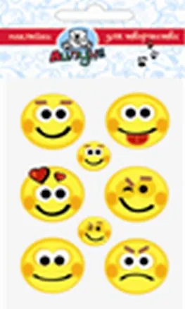 Большие гелевые наклейки Смайлики (bES014) (Липуня) 2300373