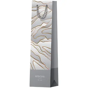 Пакет бутылочный 36*12*8,5 "Special. White" нейтр., бум.мат.ламинат