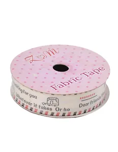 Тесьма декоративная шир 2,0см дл 1,8м диз кошки, клавиши, кораблики, пожелания (Н040)