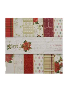 Бумага для скрапбукинга First Noel (11062702) (32л. х 16диз.) (15,2х15,2см) (упаковка)