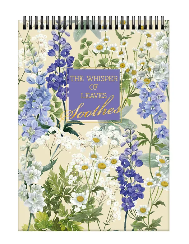 Блокнот А5 80л "La Fleur. Soothes" гребень 3149493 — 1