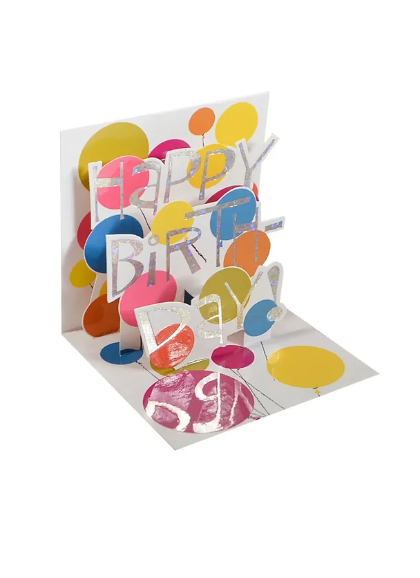 3D открытка День рожденья (Birthday Words) (мини) (TR214) 2384716 — 1