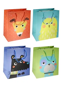 Пакет подарочный бумажный А4 26*32*12.5 "Мордочки", дет., мат. ламинат, Kairui