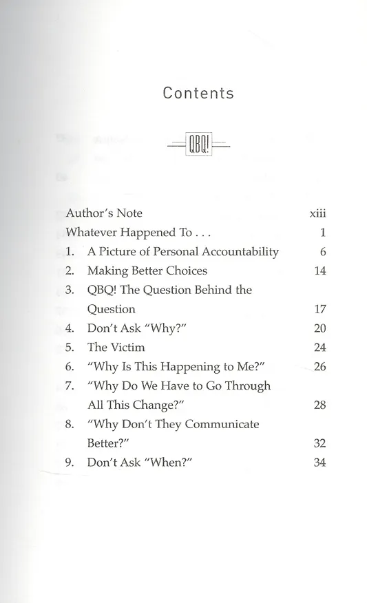 Книга QBQ! (John G. Miller) — 2