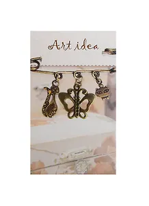 Кулон резной Бабочка (QA-3760) (2х2см) (1шт) (упаковка)