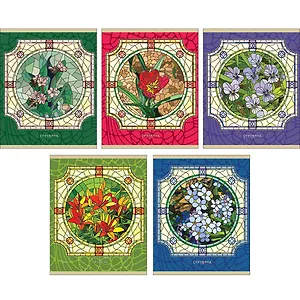 Тетрадь в клетку Unnika, "Изысканные витражи", А5, 48 листов