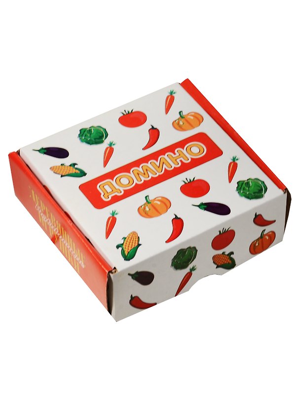 Домино Овощи (Д435а) (28 эл.) (3+) (коробка) 2554974 — 1