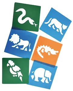 Набор трафаретов Джунгли (6 видов) (2470637) (упаковка)