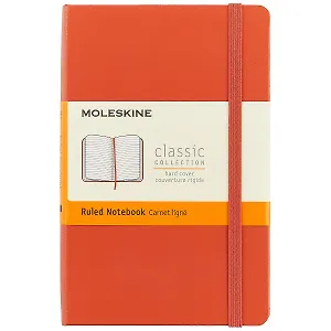 Записная книжка «Classic Pocket» А6, 96 листов в линейку, оранжевая, Moleskine