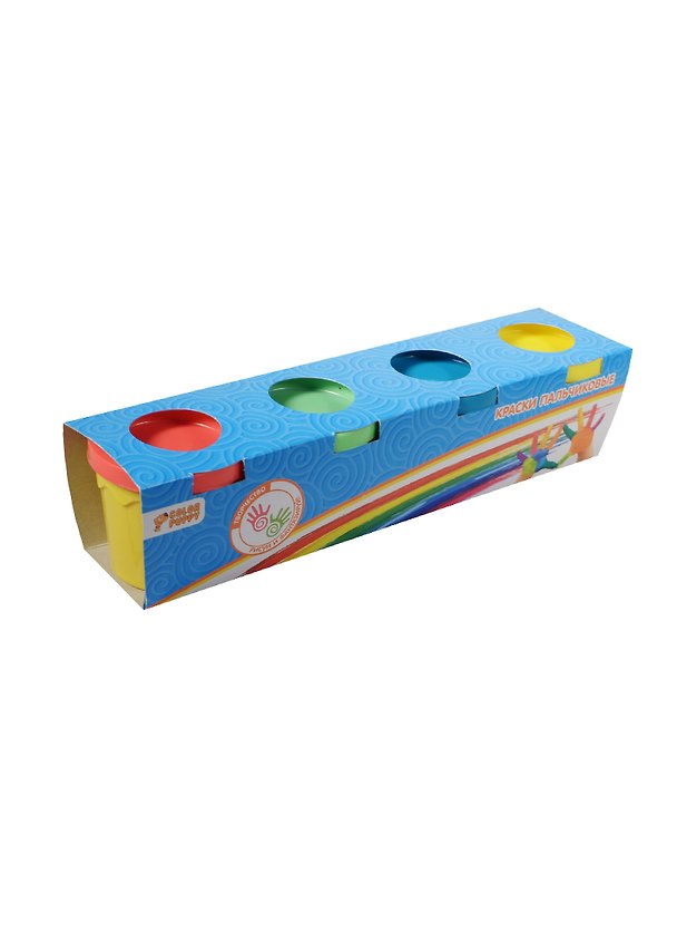 Пальчиковые краски (95186) (4цв.х85мл) (Color Puppy) (3+) (упаковка) 2483480 — 1