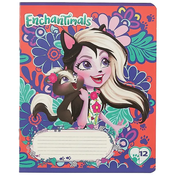 Тетрадь в линейку Academy Style «Enchantimals» в ассортименте, 12 листов 252039 — 5