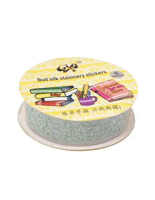 Клейкая лента для декора мерцающая, зеленый, ЛМЗ-зел 318055