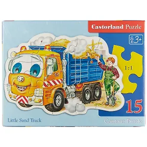 Пазл Castorland Грузовик 15 деталей Размер собранной картинки: 22,8*14,8см.