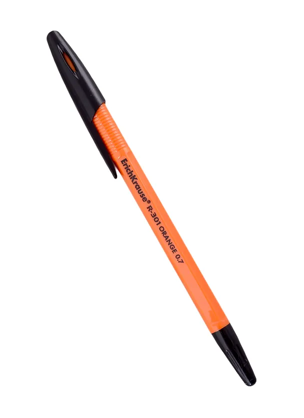 Шариковая ручка чёрная, R-301 Orange, Erich Krause 338656 — 1