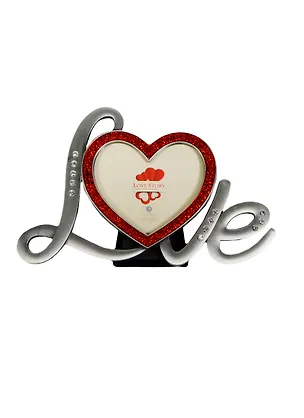 Фоторамка со стразами Love (18х12) (фото 8х8) (8036) 2434242