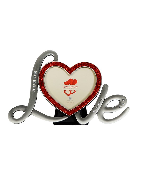Фоторамка со стразами Love (18х12) (фото 8х8) (8036) 2434242 — 1