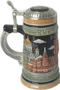 ЧГ:2360145 Кружка пивная Россия (650мл) (с крышкой) (22305)