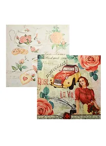 Набор для творчества Салфетки для декупажа Чаепитие в Париже - 2 шт.