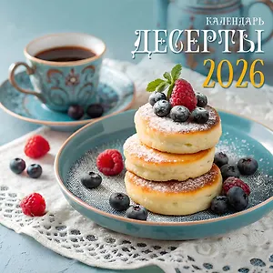 Календарь 2026г 320*320 "Десерты" настенный, на спирали