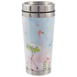Термостакан Фламинго акварель (пластик) (450мл)