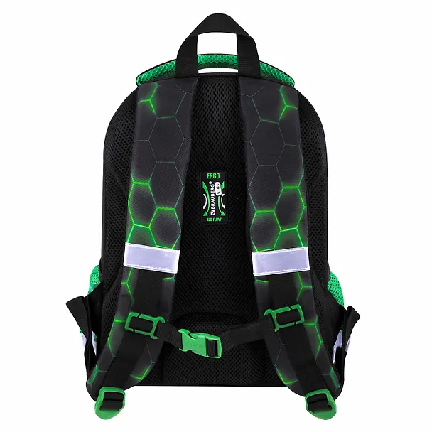 Ранец  KIDSS MINI "Green ball" 1 отд., 35*27*12,5см, 2 кармана 3024083 — 3