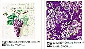 Наб. салф. для декупажа Виноград/Орнамент фиолетовый (5915/6197) (2шт)