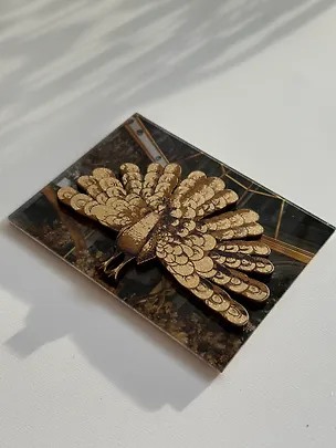 3Д Магнит Павлин прямоугольник 3078368