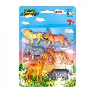 Набор В мире животных Дикие животные (Т53833) (6шт) (блистер)