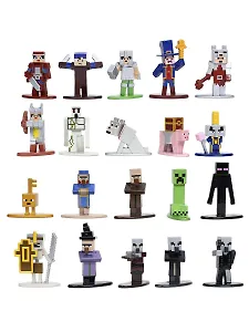 Набор фигурок Nano Майнкрафт Minecraft wave 4 (4см) (20 шт) (32329) (ТоуR46)