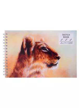 Скетчбук А5 40л "SKETCHBOOK. Leo", белый офсет, 100г/м2, евроспираль — 2901065 — 1