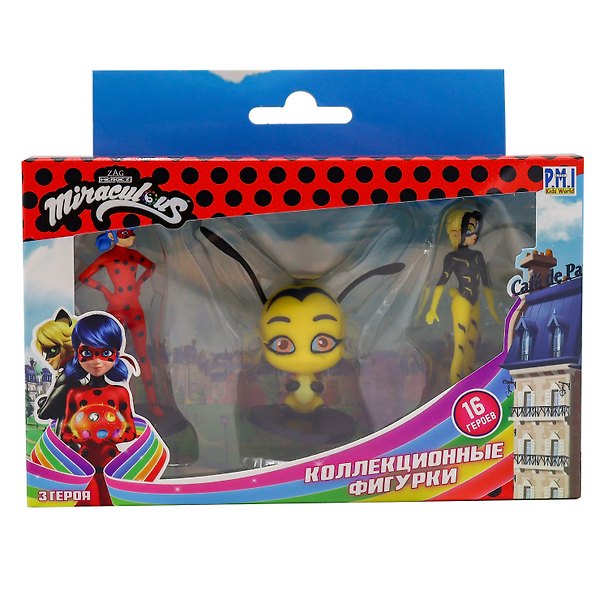 Miraculous фигурки: Ледибаг, Леди Пчела, Поллен, (4,1х16х13), (MLB2021-A) 3078219 — 1