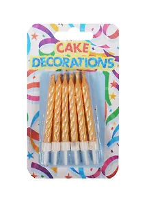 Набор свечей для торта Спираль (12шт) (6см) (HF6199)
