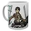 Кружка в подарочной упаковке Аниме Attack On Titan Eren Duo (керамика) (320 мл) — 2943238 — 1
