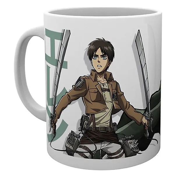 Кружка в подарочной упаковке Аниме Attack On Titan Eren Duo (керамика) (320 мл) 2943238 — 1
