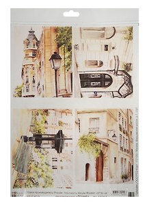 Декупажная карта "Street" (A4S0014) (20х30см) (упаковка)