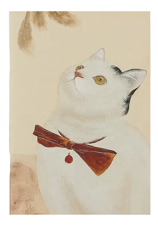 Блокнот А6+ 18л нелин. "Котик по кличке Миндаль (4)", скоба 3007309 — 1