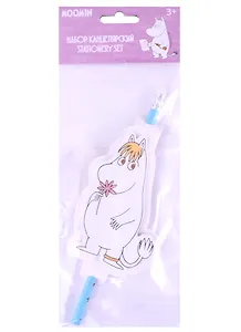 Набор канцелярский "Муми-тролли" карандаш чернографитный, блок для записей 30 листов