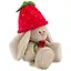 Игрушка мягкая Budi Basa, Зайка Ми в вязаной шапке Клубничка (малая), 18см — 2680175 — 2