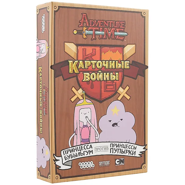 Настольная игра «Время приключений Карточные войны Принцесса Бубыльгум против Принцессы Пупырки», Hobby World 2775383 — 1